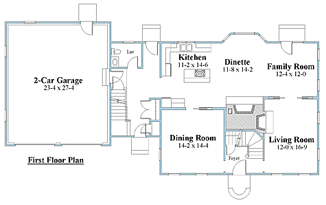 dutch colonial home 1st floor plan